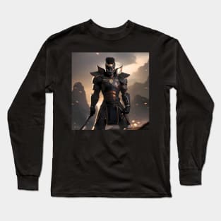 Sword of the Future: A Futuristic African Samurai T-Shirt Long Sleeve T-Shirt